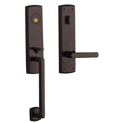 Non Lacquered Brass Left Hand Full Dummy Handleset P4925