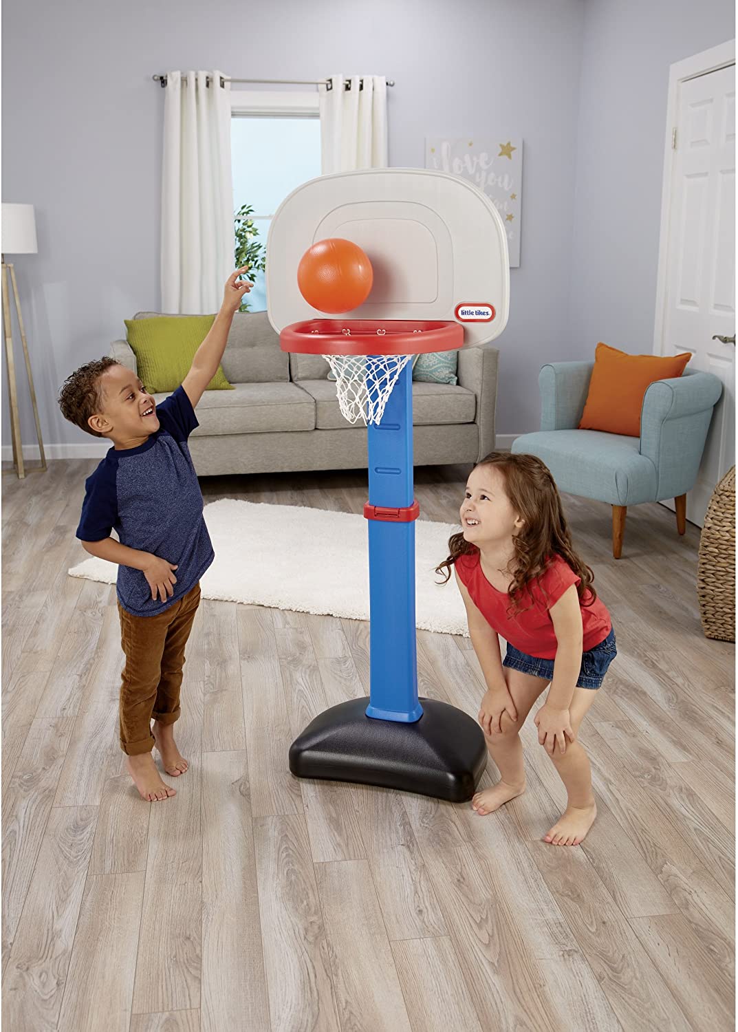 Blue Basketball Set with 3 Balls Q63369