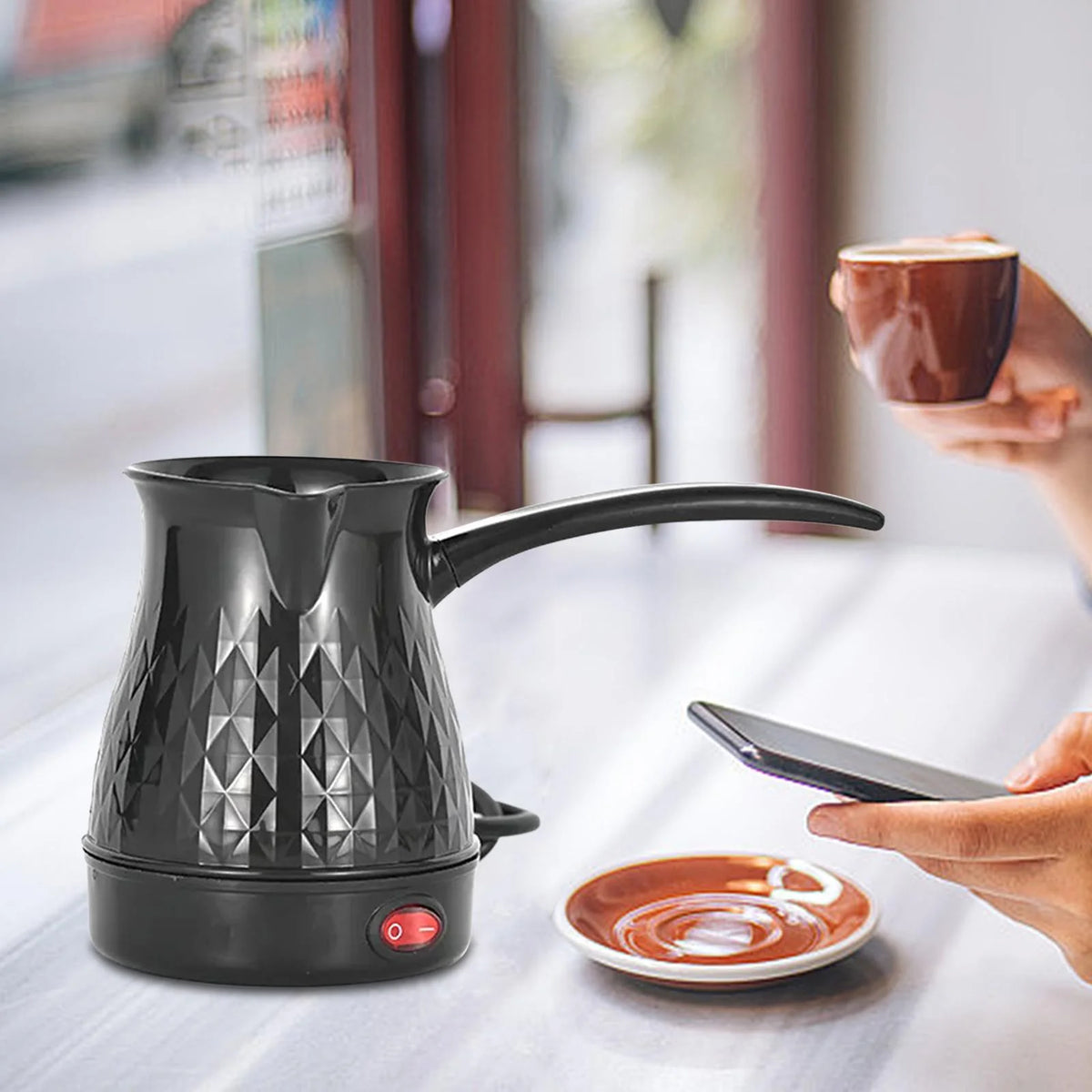 Electric Turkish Coffee Pot Portable Water Kettle X72236