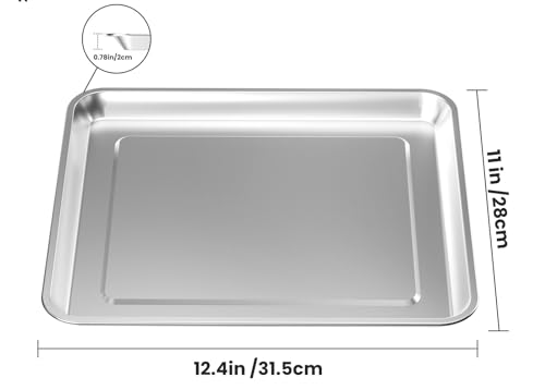 Stainless Steel Baking Tray Pan and Air Fryer Basket Q775
