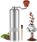 Manual Conical Stainless Steel Burr Coffee Grinder with Adjustable Grind Setting, 25g Capacity C6249