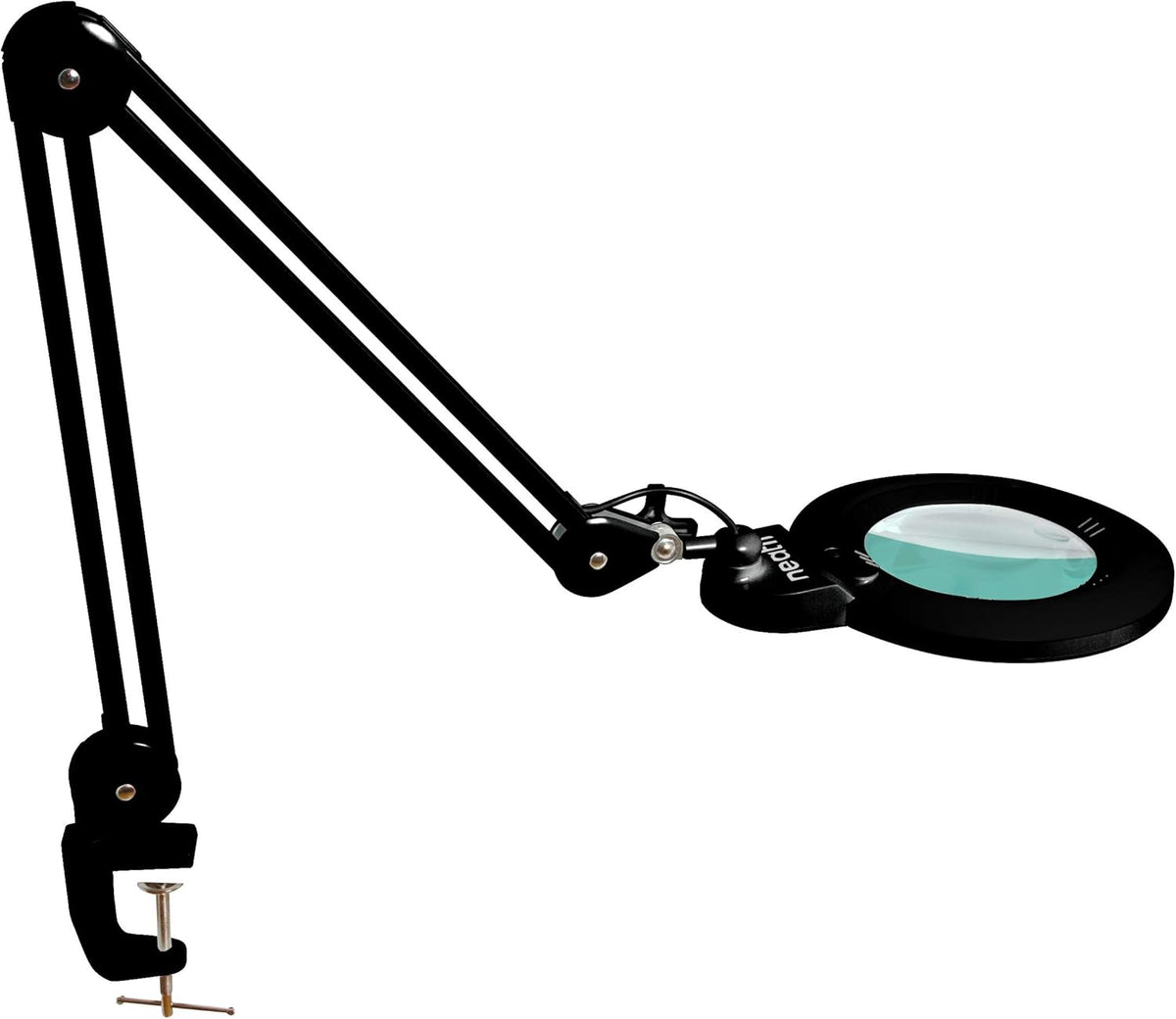 1,200 Lumens Super LED Magnifying Lamp with Clamp, 6 Inches Wide Lens, Black X14374
