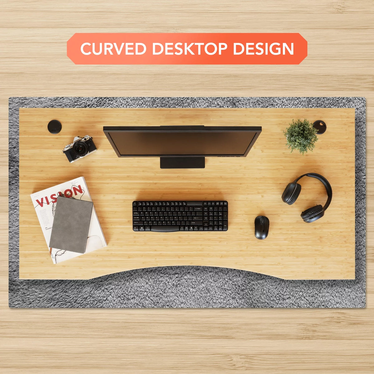 48"x24" Height Adjustable Standing Desk P6514