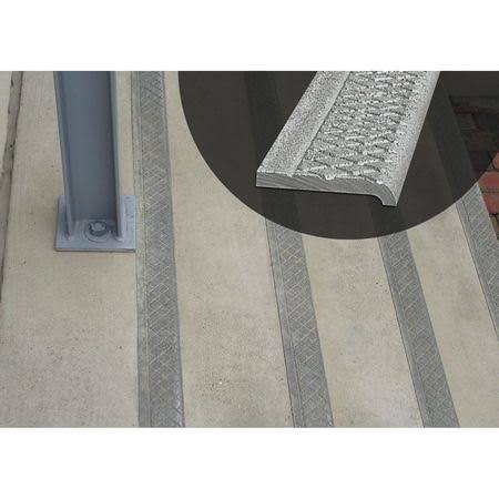 Silver 48In Cast Aluminum Stair Nosing O666545