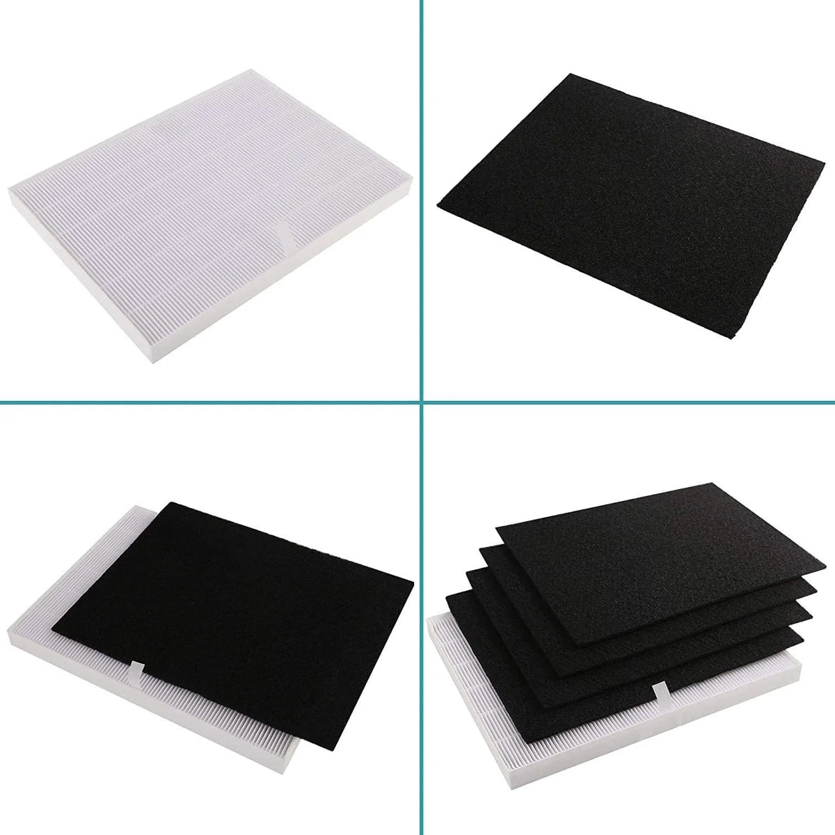 Replacement Filter Compatible with Winix Air Purifier True HEPA Plus 4 Carbon Pre-filters Z963692