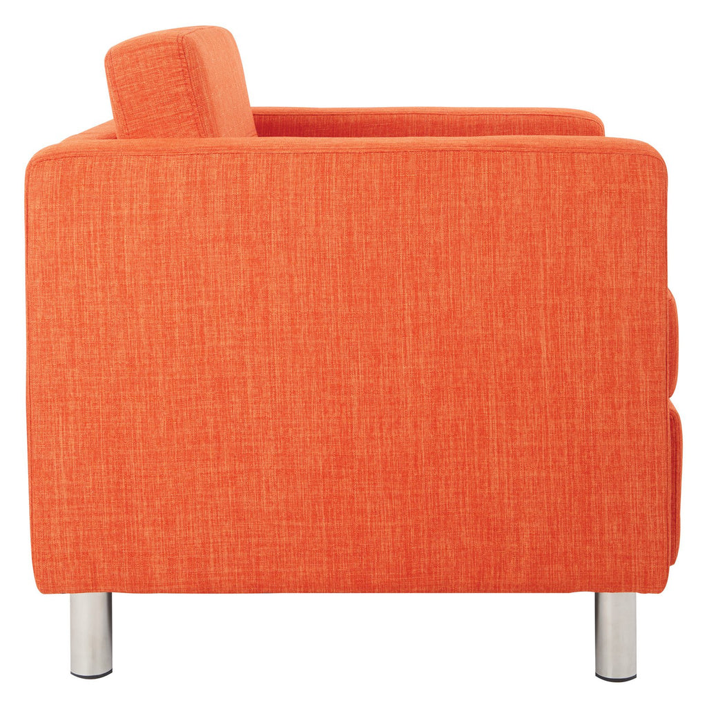 Tangerine Fabric Armchair D296
