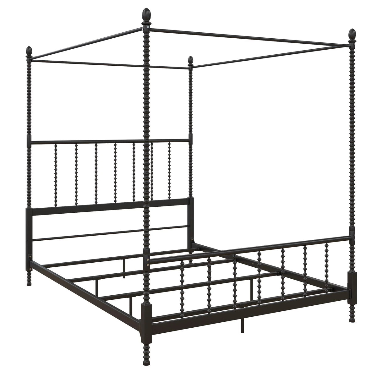 White Queen Canopy Poster Bed Frame T597061