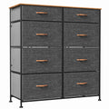Dark Gray 8 Drawer Storage Dresser E546578