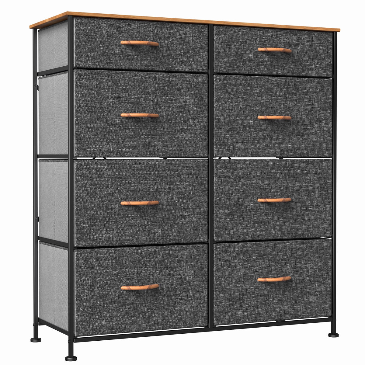 Dark Gray 8 Drawer Storage Dresser E546578