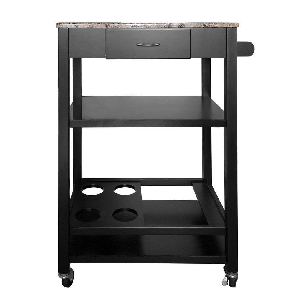 Marbled Kitchen Buffet Serving Cart Y6281