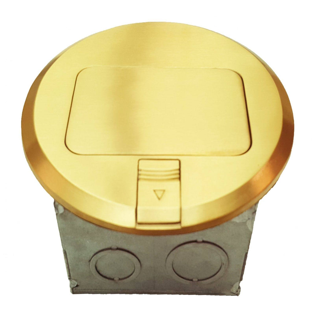 1-Gang 20A Tamper Weather Resistant Pop-Up Floor Box Assembly Kit X823