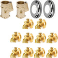Brass Anchor with Collar for Pool Safety Cover, 4-Inch, Pack of 2 X3260