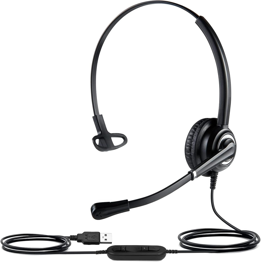 USB Headset with Mute Button and Noise Isolation Microphone, Pack of 2 G6511