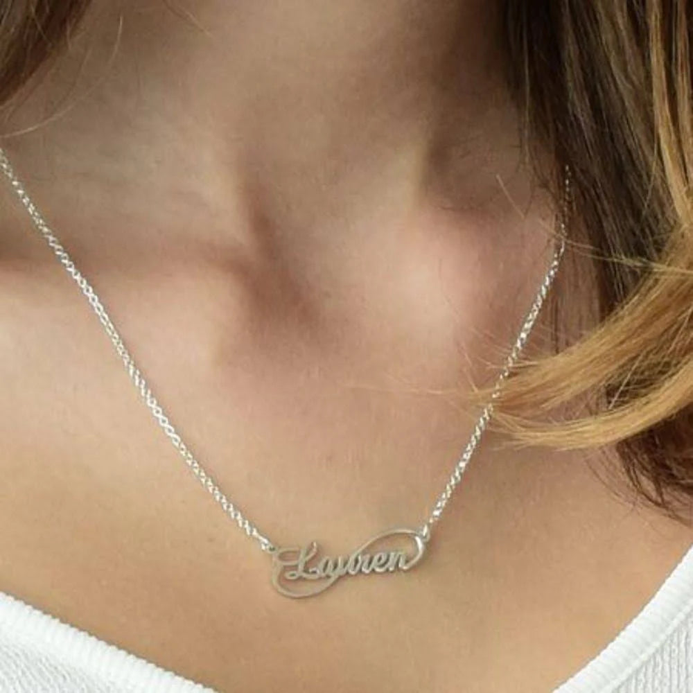 Gold Plated Name Necklace Q82959