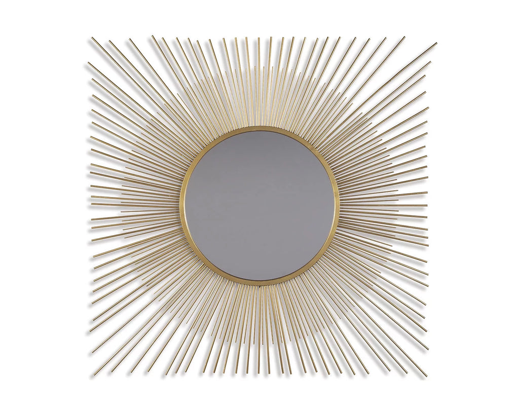 Contemporary Accent Mirror Gold Finish L89964