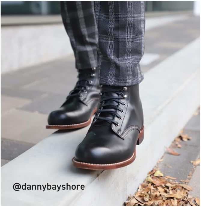Black Leather 1000 Mile Fashion Boot D900065