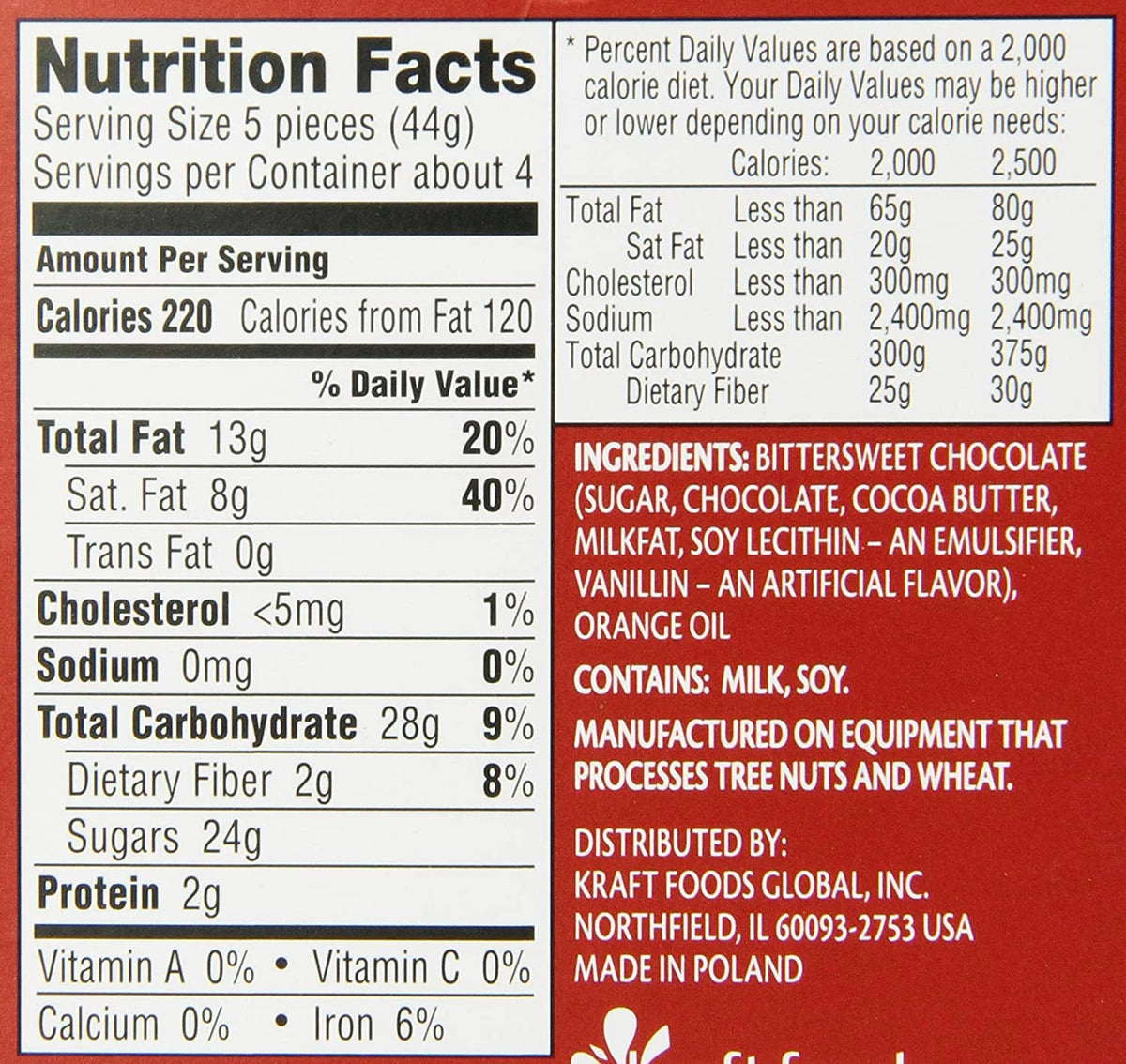 Dark Chocolate Orange Ball, 157g ounce Boxes (2 pack) V5685