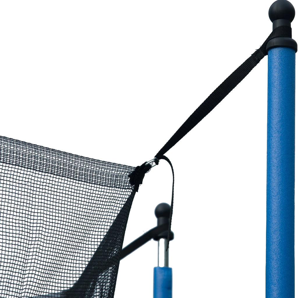 14FT Outdoor Trampoline with Basketball Hoop, Ladder and Safety Enclosure Net L9579