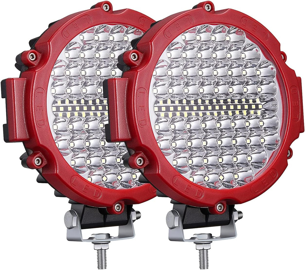 210W 21000lm Round LED Light Pods Pack of 2 T491