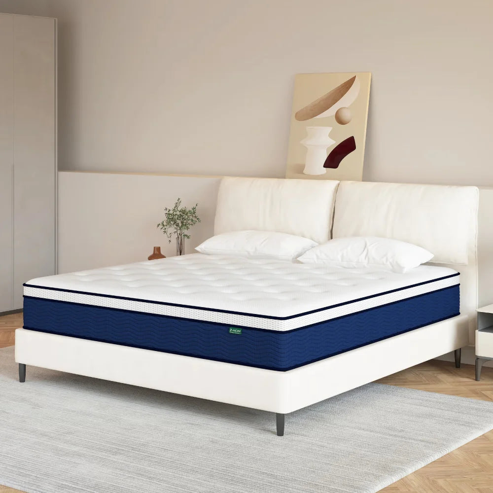 King Size 12 inch Gel Memory Foam Hybrid Mattress B8638