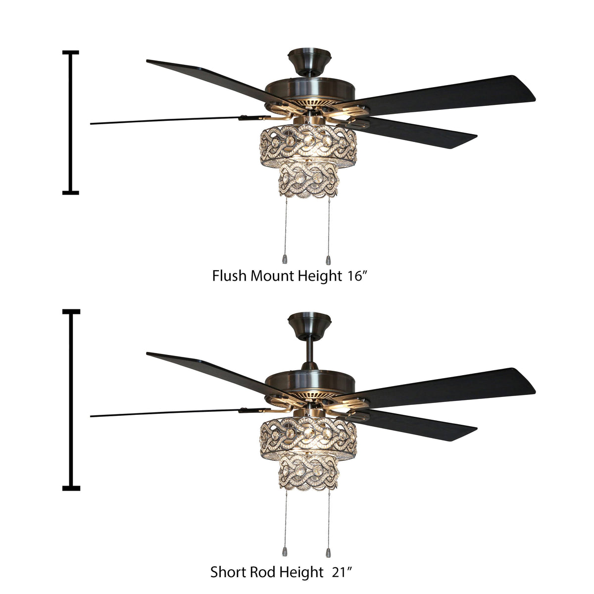 52x22 LED Ceiling Fan F98833