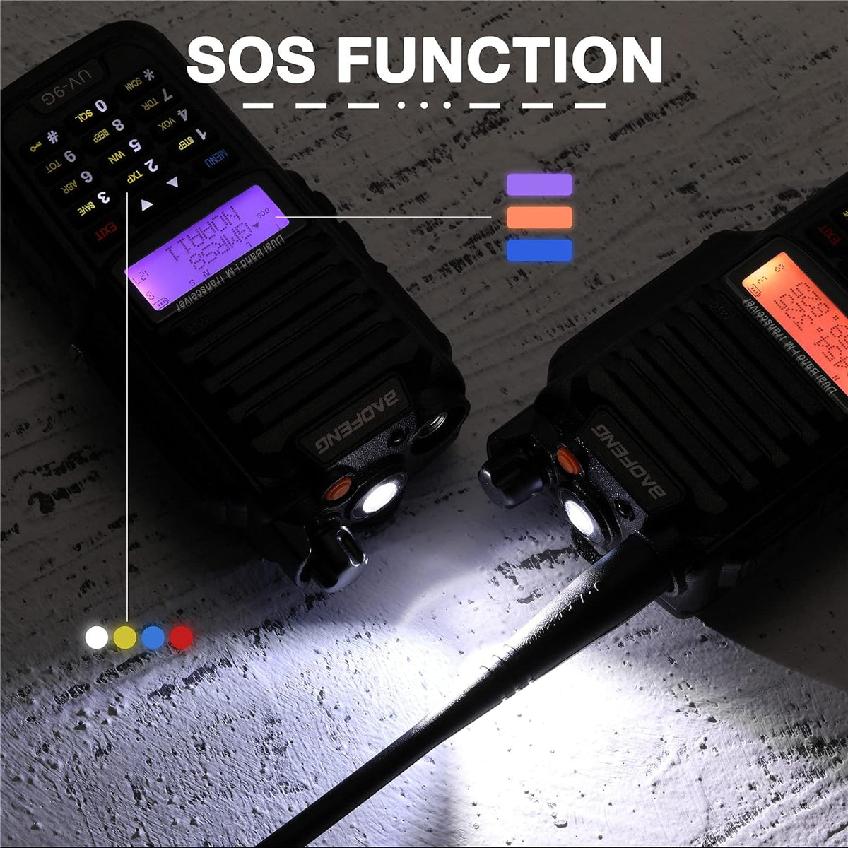 GMRS Radio Waterproof IP67 Dual Band Handheld A36434
