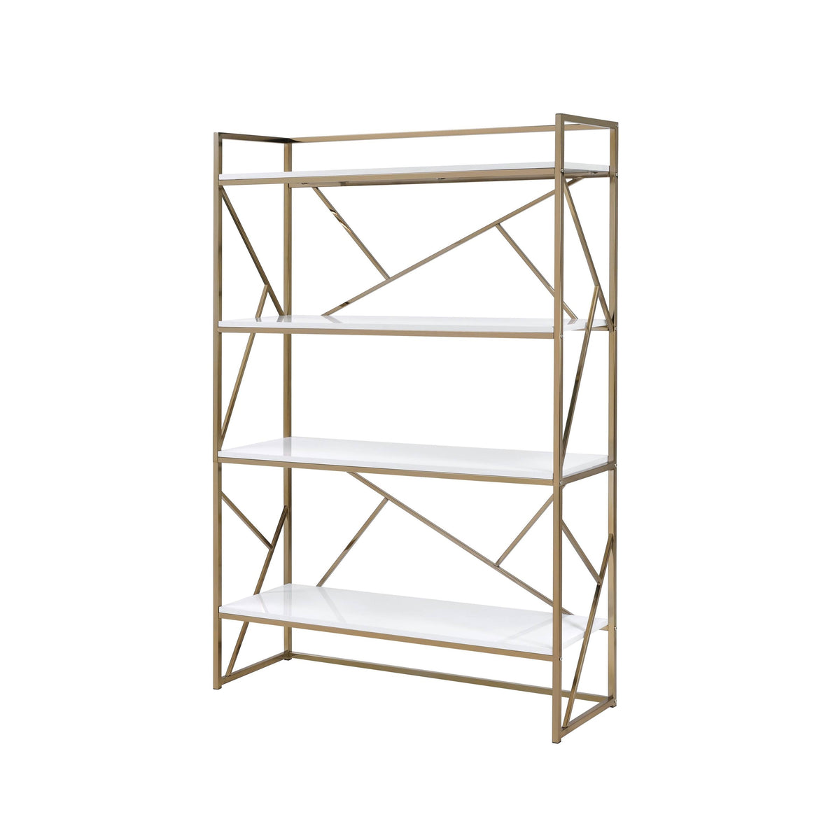 Modern Metal 4 Shelf Bookcase D73041