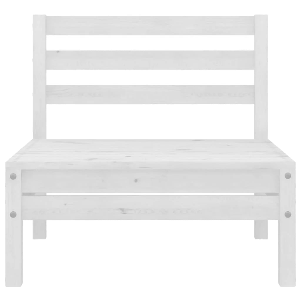 White Solid Pinewood Patio Sofa B101246