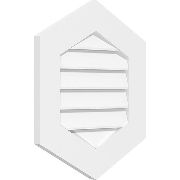 Vertical Peaked Surface Mount PVC Gable Vent H506