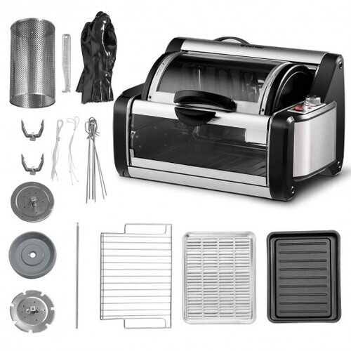 Horizontal Rotating Kebob Skewer Roaster Oven Grill T87712