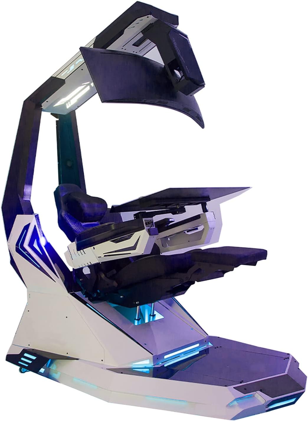 Ergonomic Game Chair with Pedals and Massage T8890