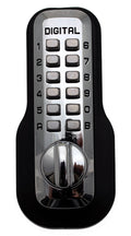 Mechanical Keyless Deadbolt Lock; Bright Chrome (Grey) G1936