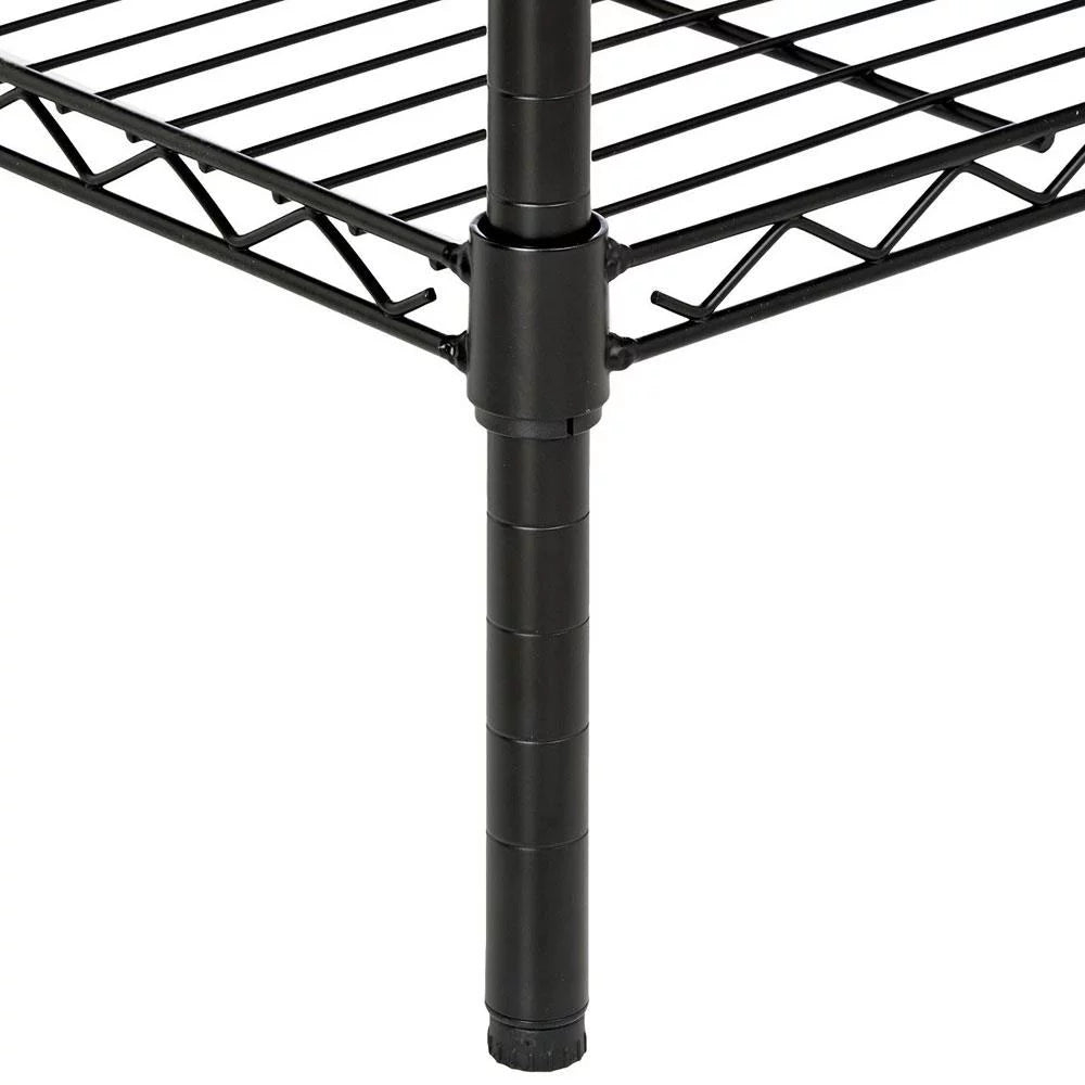 4 Layer Wire Shelving Rack Metal Shelf Adjustable Unit J93328