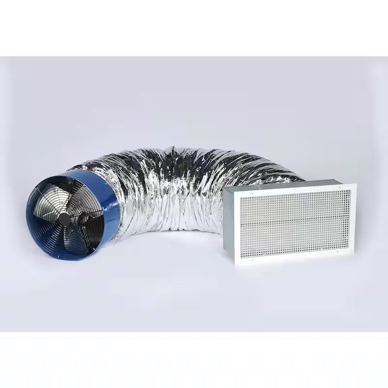 White Aluminum Whole House Fan U690410