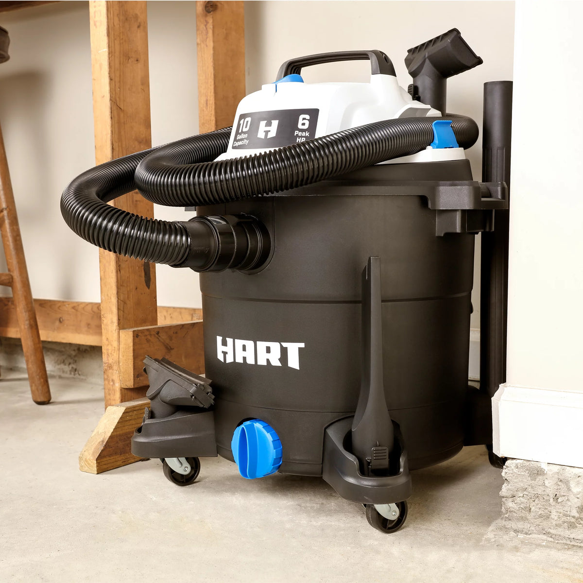 10 Gallon 6 Peak HP Poly Wet/Dry Vacuum V93540