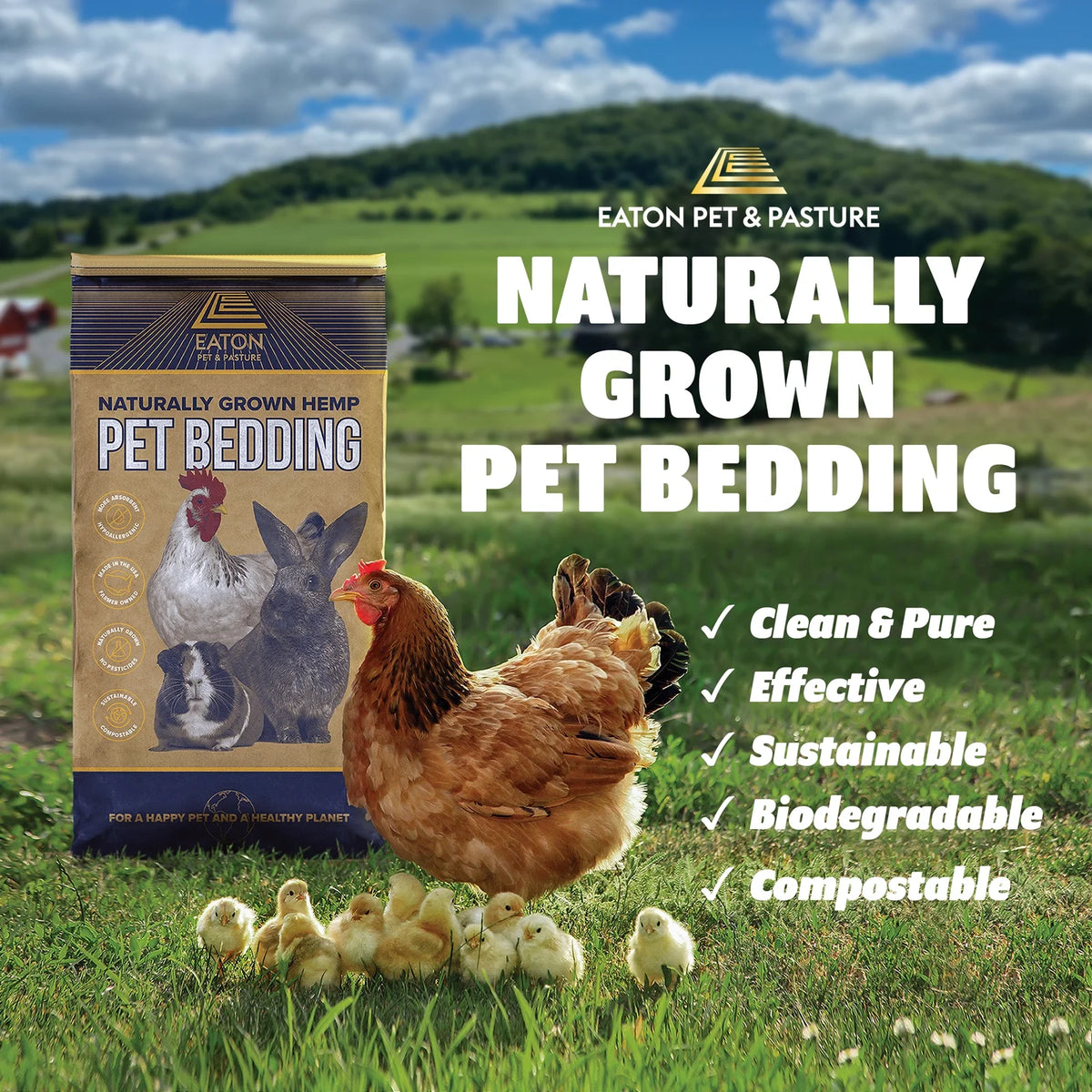 Naturally Grown Hemp Pet Bedding Q67411