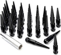 32 Spike Lug Nuts Black 1/2-20 Taper Q326