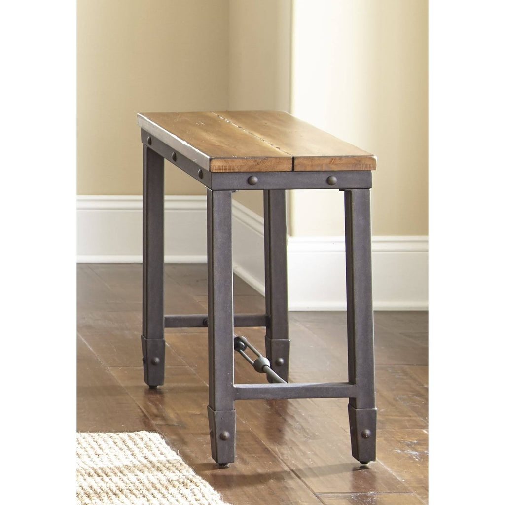 Brown Industrial Chairside Table T149245