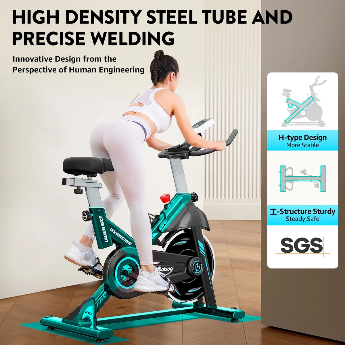 Indoor Cycling Bike Magnetic Stationary Exercise Bike 40lbs Flywheel S1300