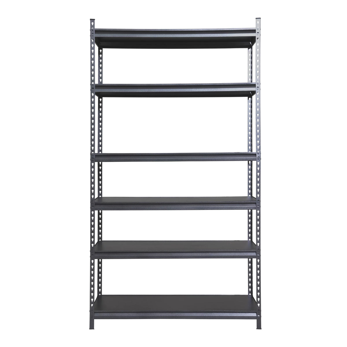 6-Shelf Boltless Rack with Wood Decking Textured Gray X21381