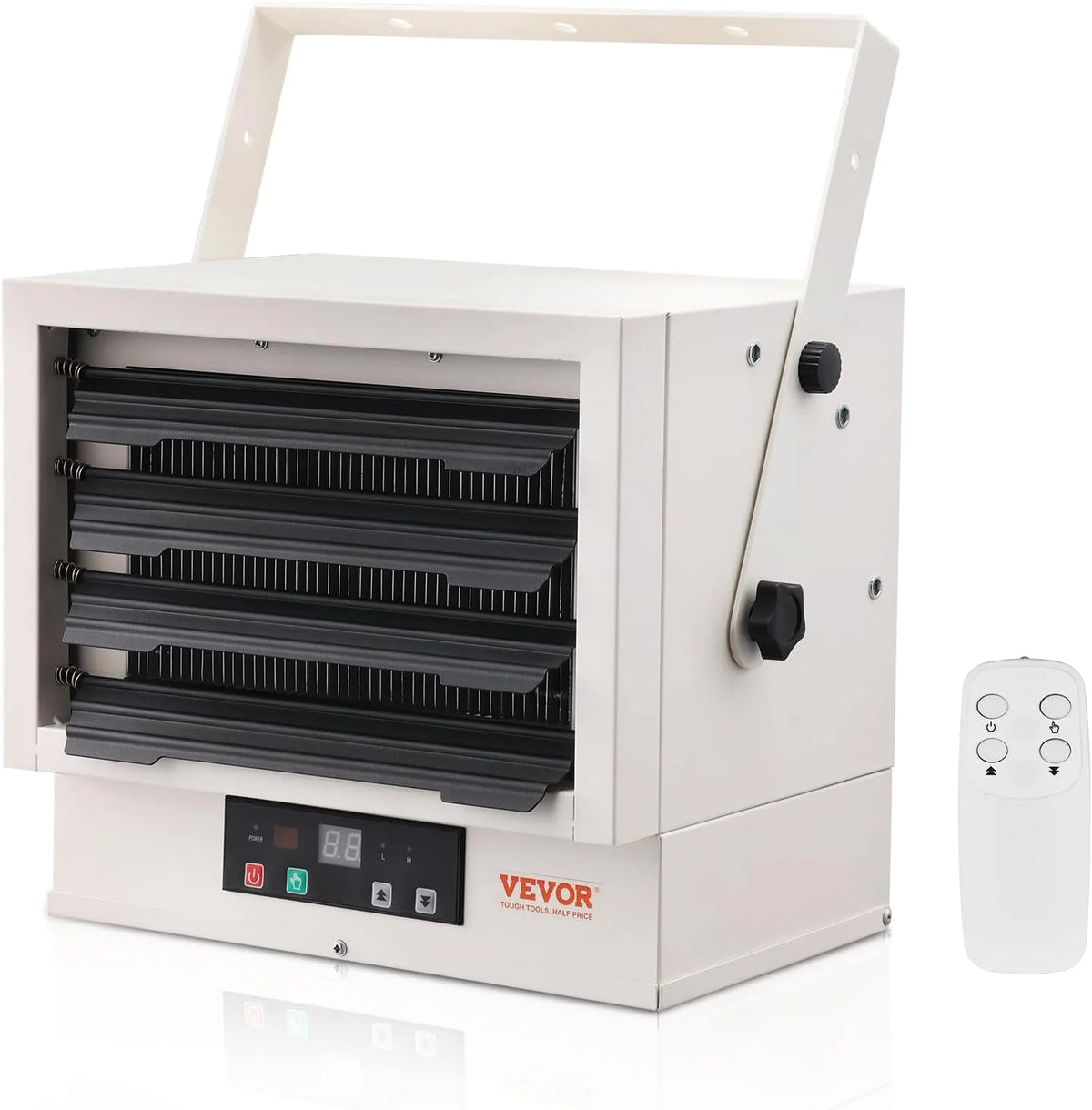5000-Watt Digital Fan-Forced Wall/Ceiling Mount Garage Heater with Remote Control U5396