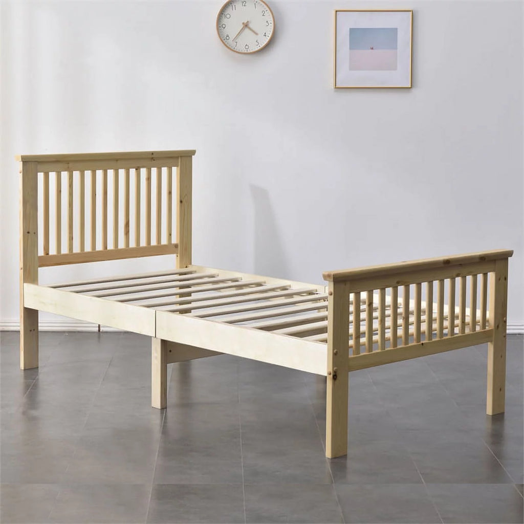 Solid Wood Platform Twin Bed M706264