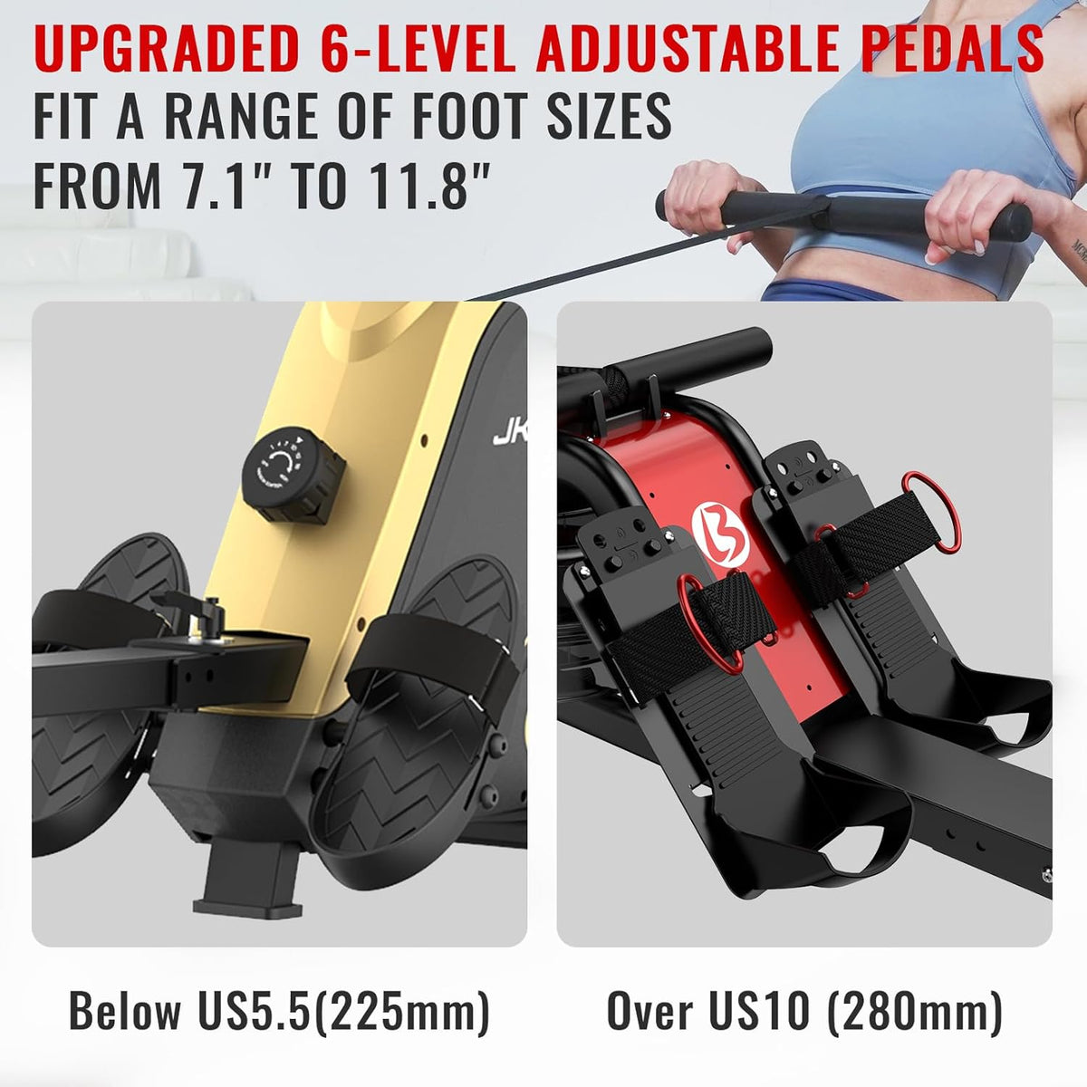 Magnetic Rower with LCD Monitor L1783