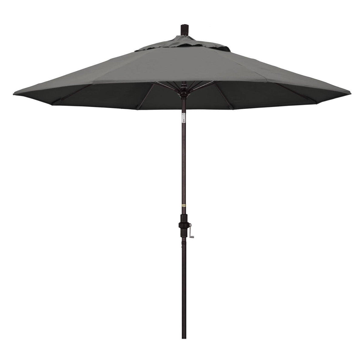 9-ft. Fiberglass Tilt Market Umbrella Charcoal I1415