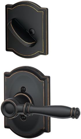 Aged Bronze Dummy Interior Pack with Deadbolt Cover Pla E1606