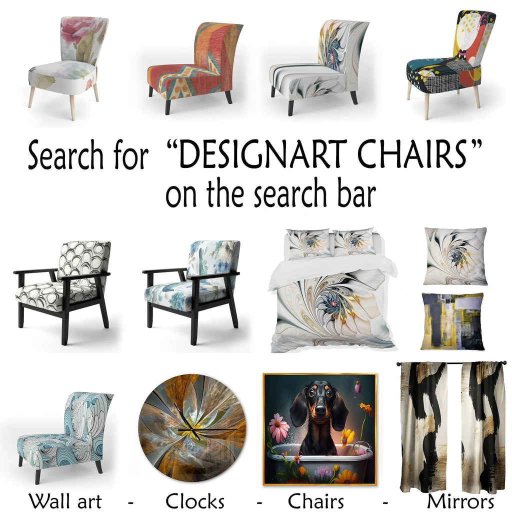 Cream Damask Upholstered Accent Chair K900455