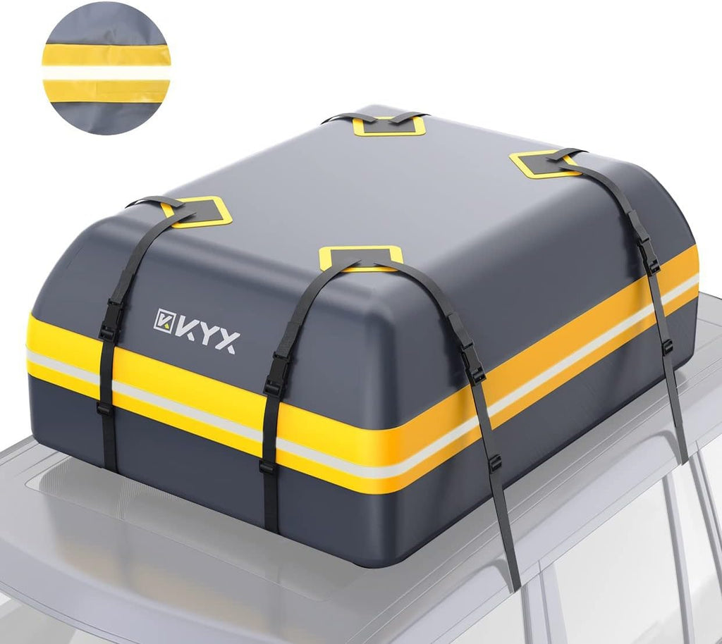 Rooftop Cargo Carrier Bag 15Cu.ft Heavy Duty 1000D Waterproof Anti-Tear C605443