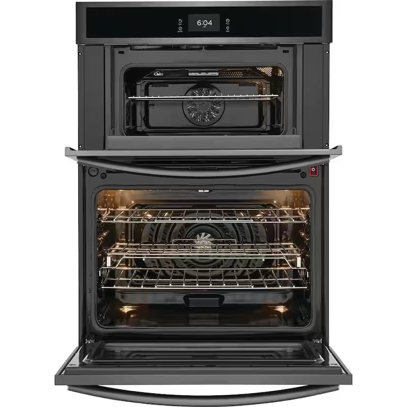 30 in Electric Built-In Wall Oven & Microwave Combination Black Stainless Steel S43441