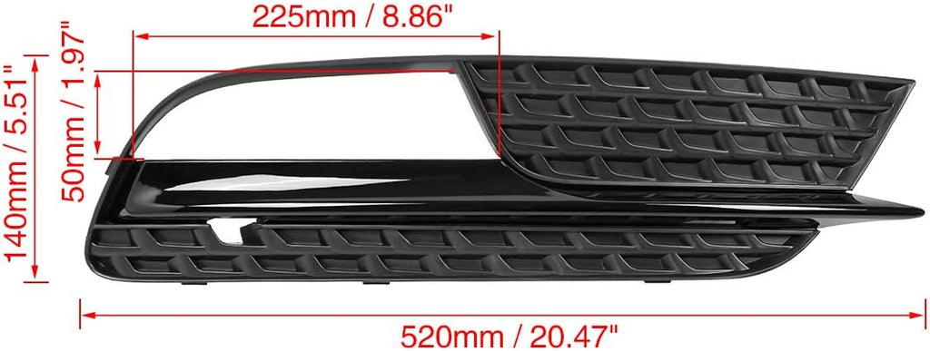 Fog Light Grille Lamp Cover for Audi A5 V220606