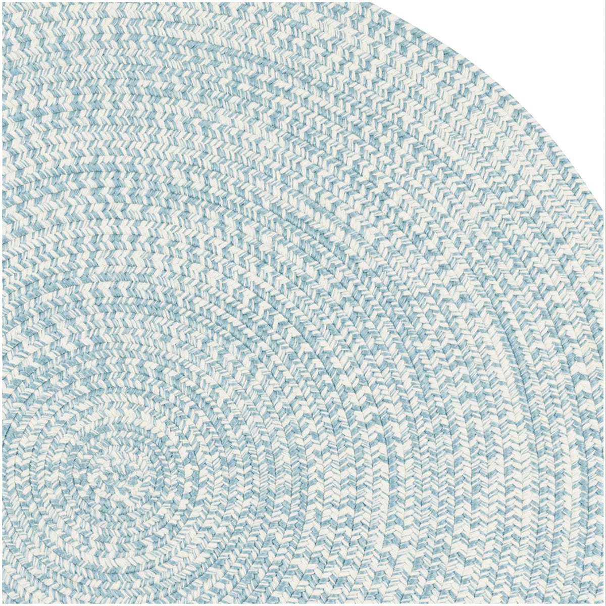 Federal Blue 9 ft Round Braided Rug B264268